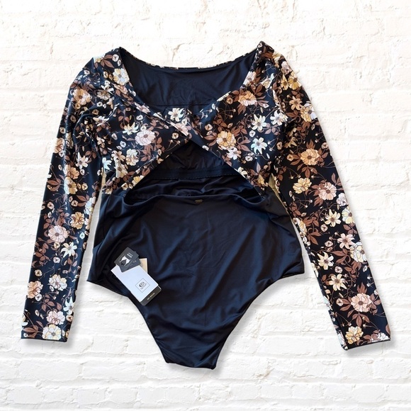 Rip Curl Surf Sunset Haze Long Sleeve One Piece Swimsuit L and XL - Picture 6 of 10